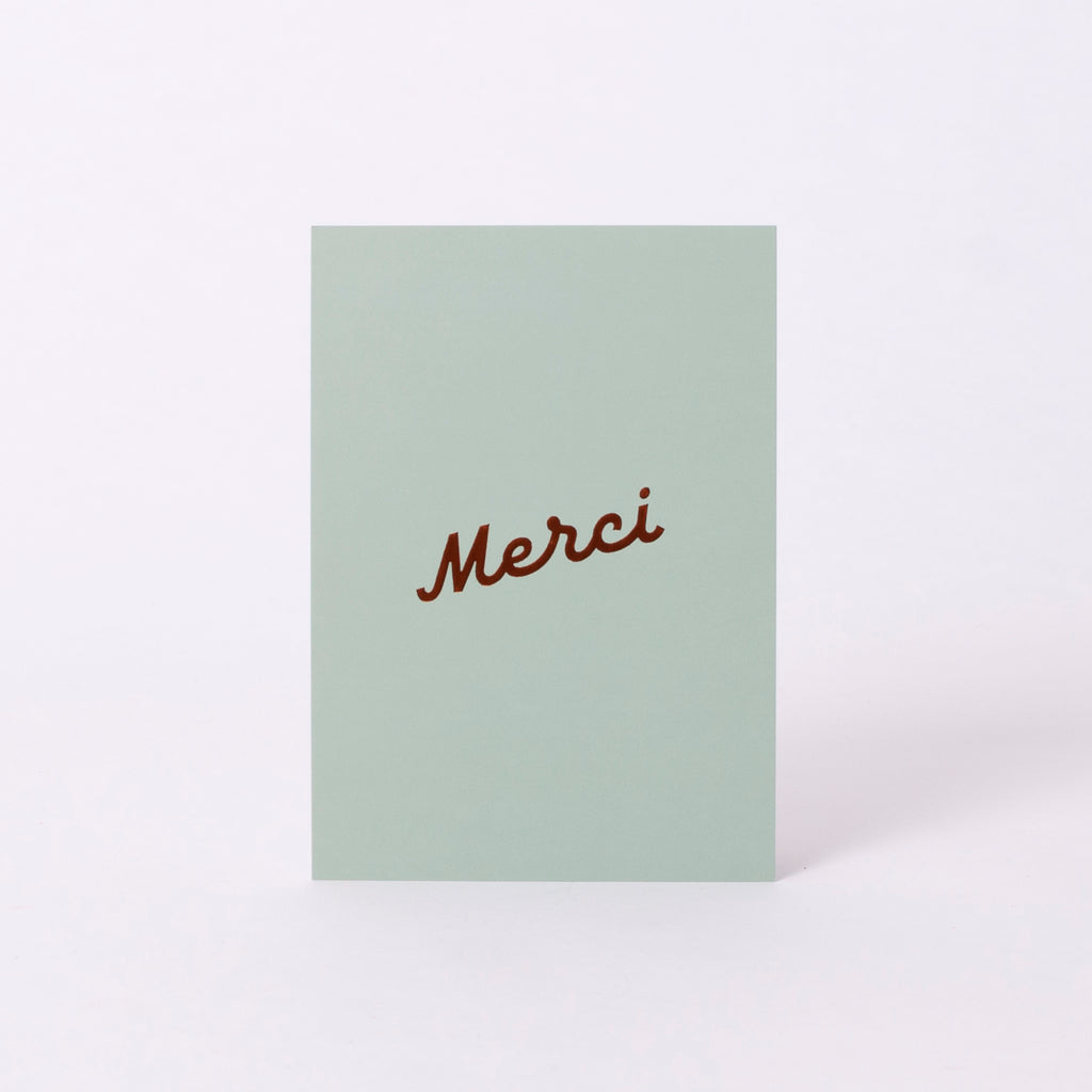 Edition SCHEE Postkarte Soft Touch "Merci"
