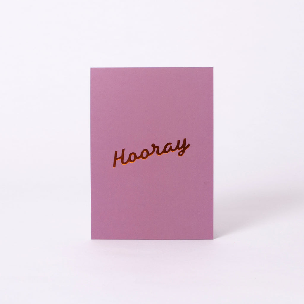 Edition SCHEE Postkarte Soft Touch "Hooray"