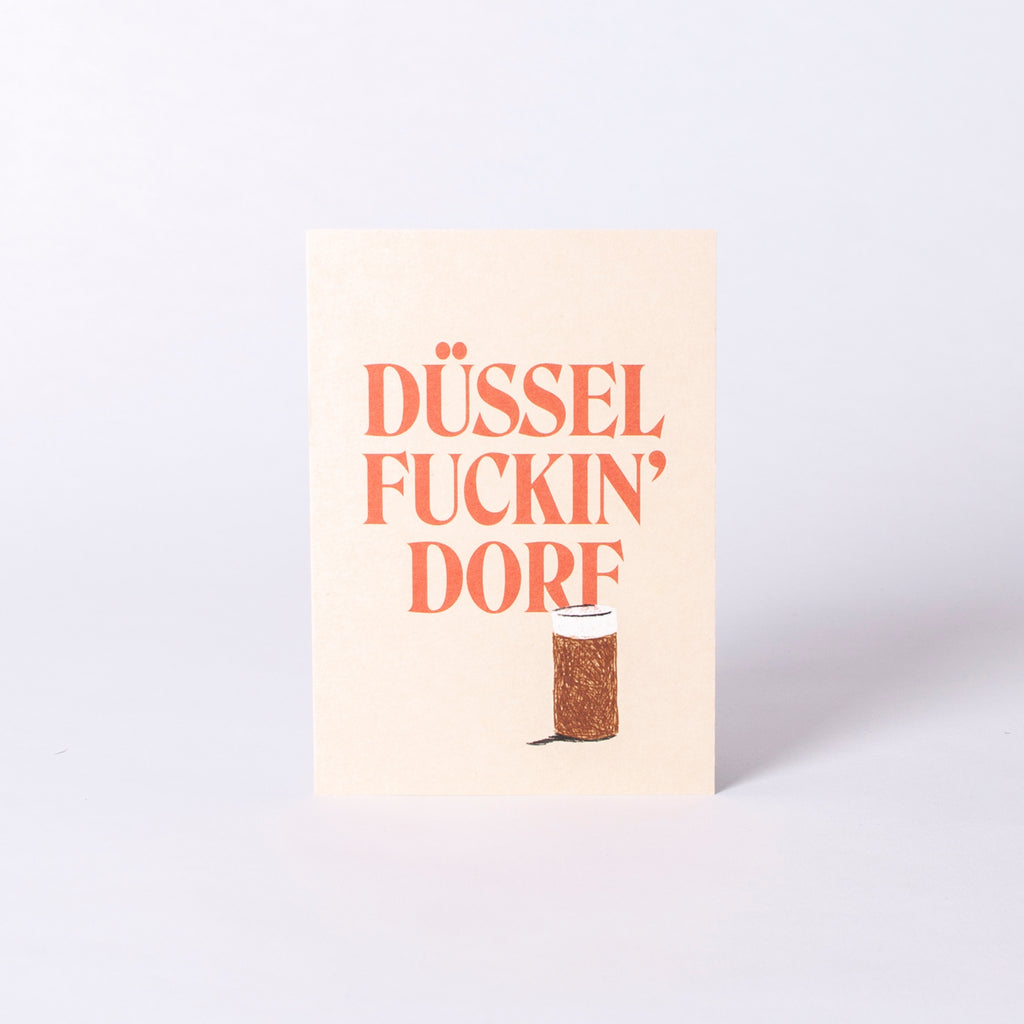 Edition SCHEE Postkarte "Düssel fuckin Dorf"