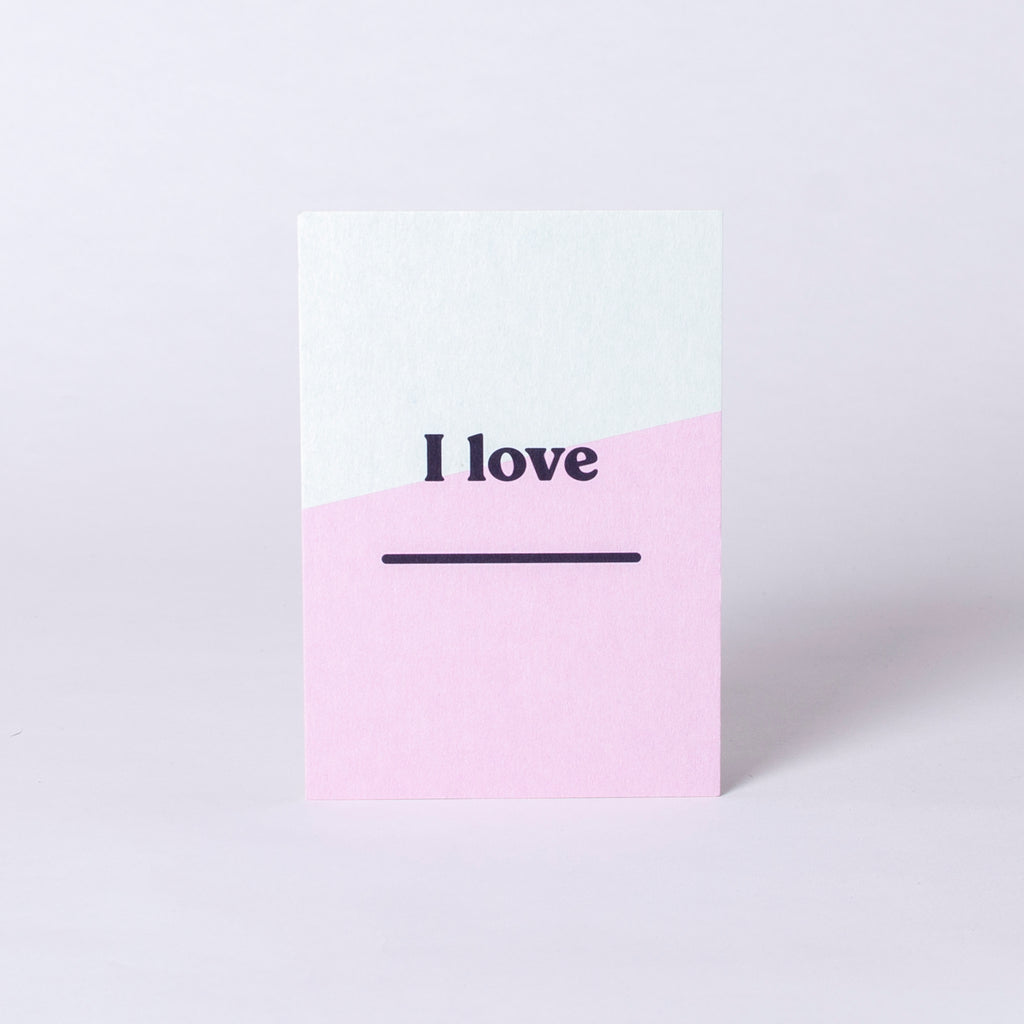 Edition SCHEE Postkarte "I Love..."