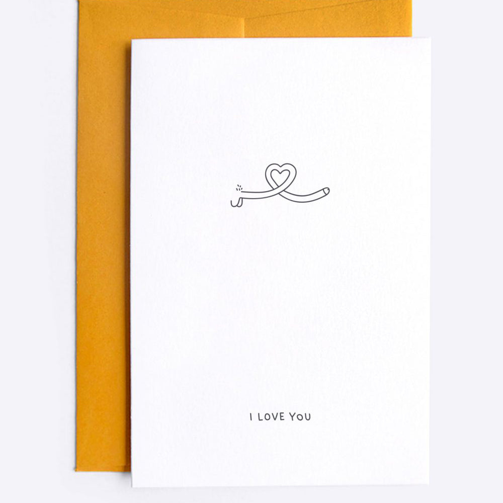 Dicks don´t lie Grußkarte "I love you"