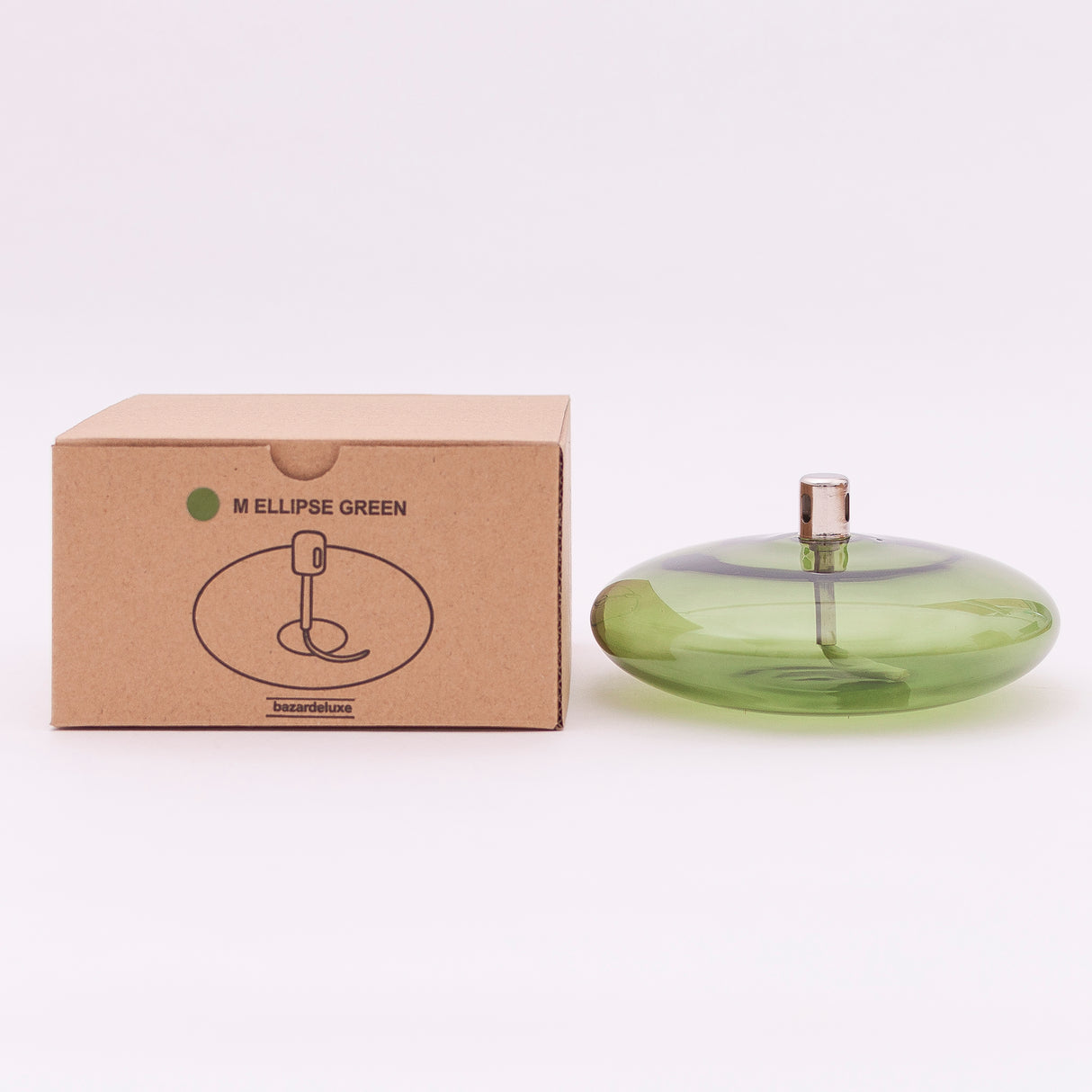 bazardeluxe Öllampe Ryon Ellipse Green M