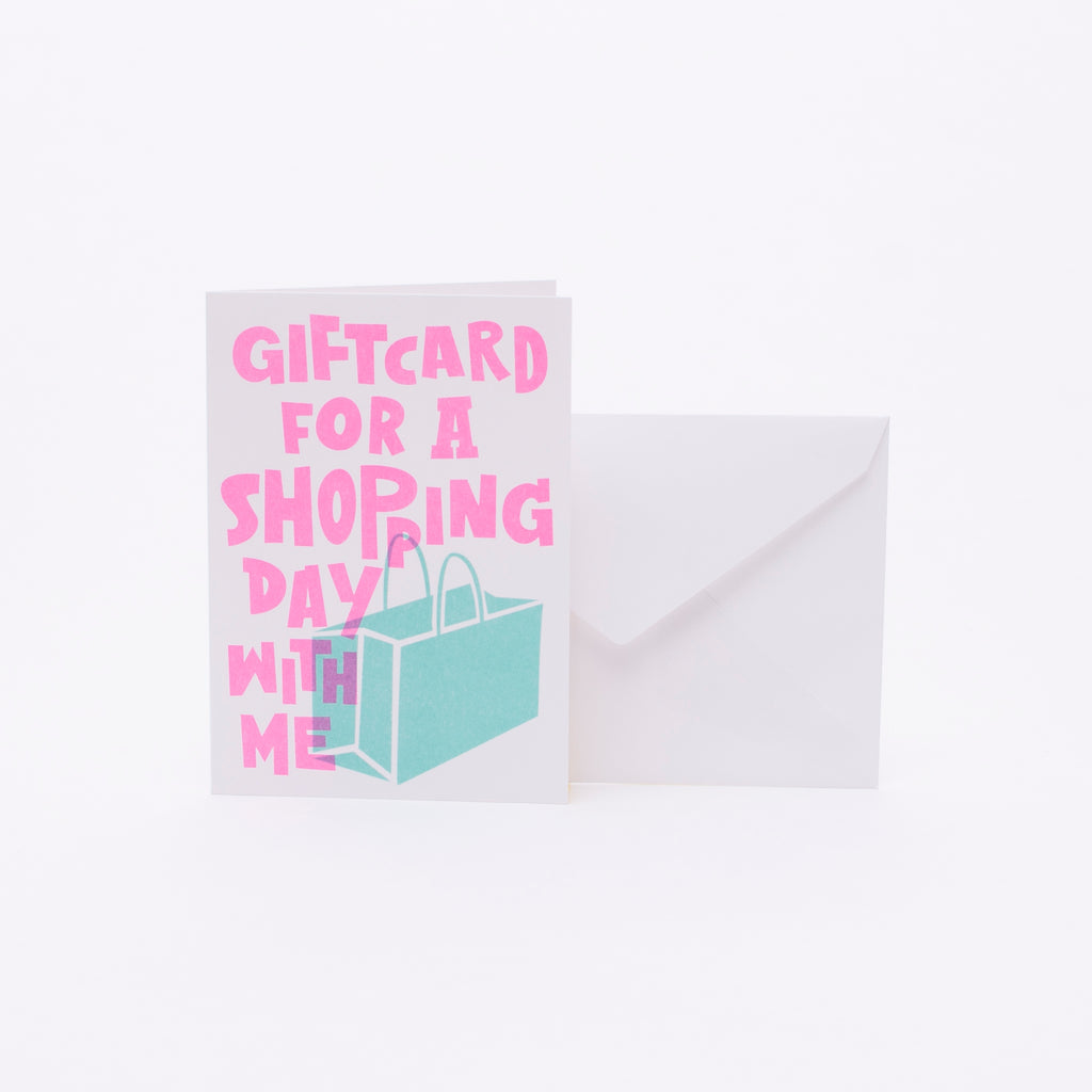 Edition SCHEE Grußkarte "Giftcard for a shopping day with me"
