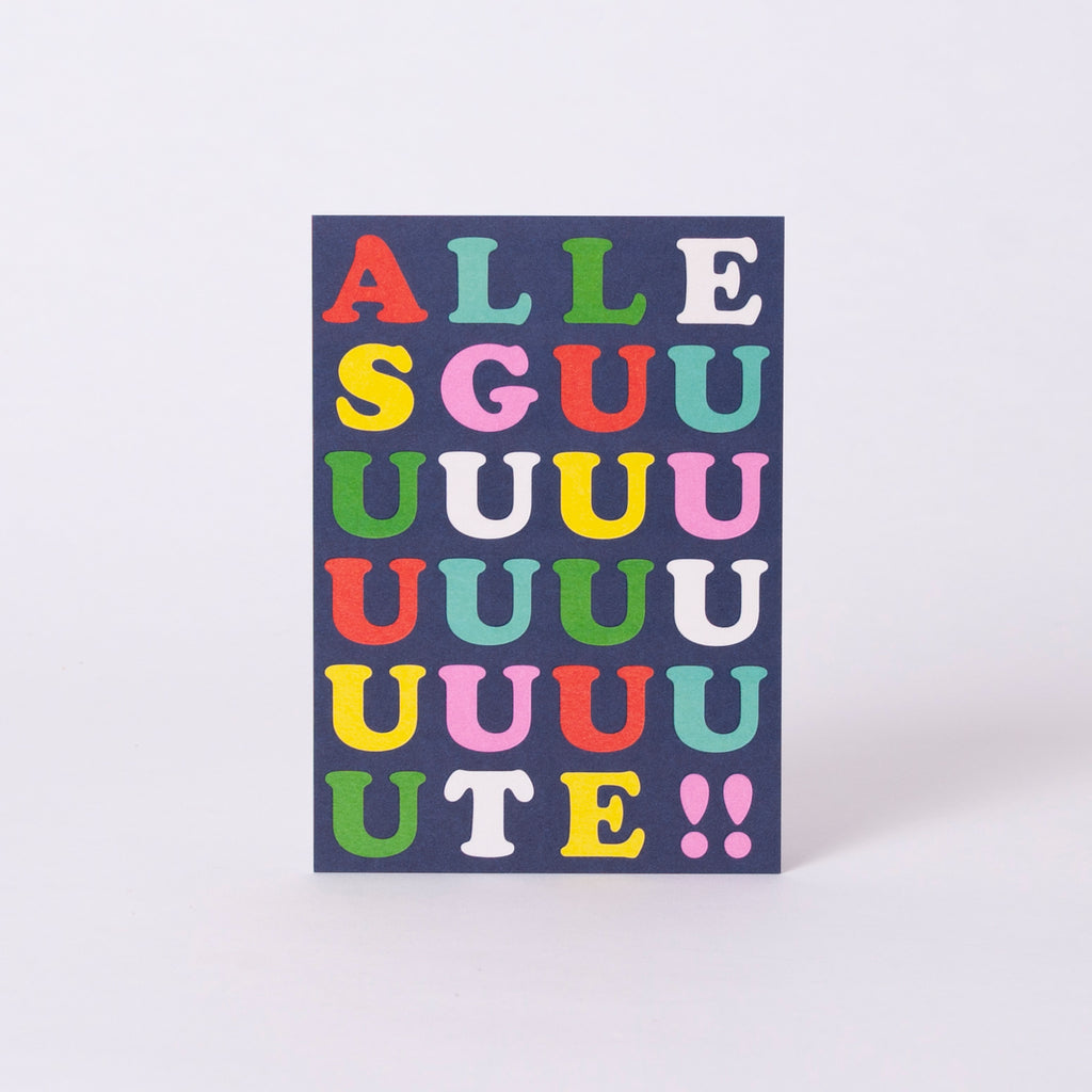 Edition SCHEE Postkarte "ALLES GUUUUUUUUUUUUUUUTE!!"
