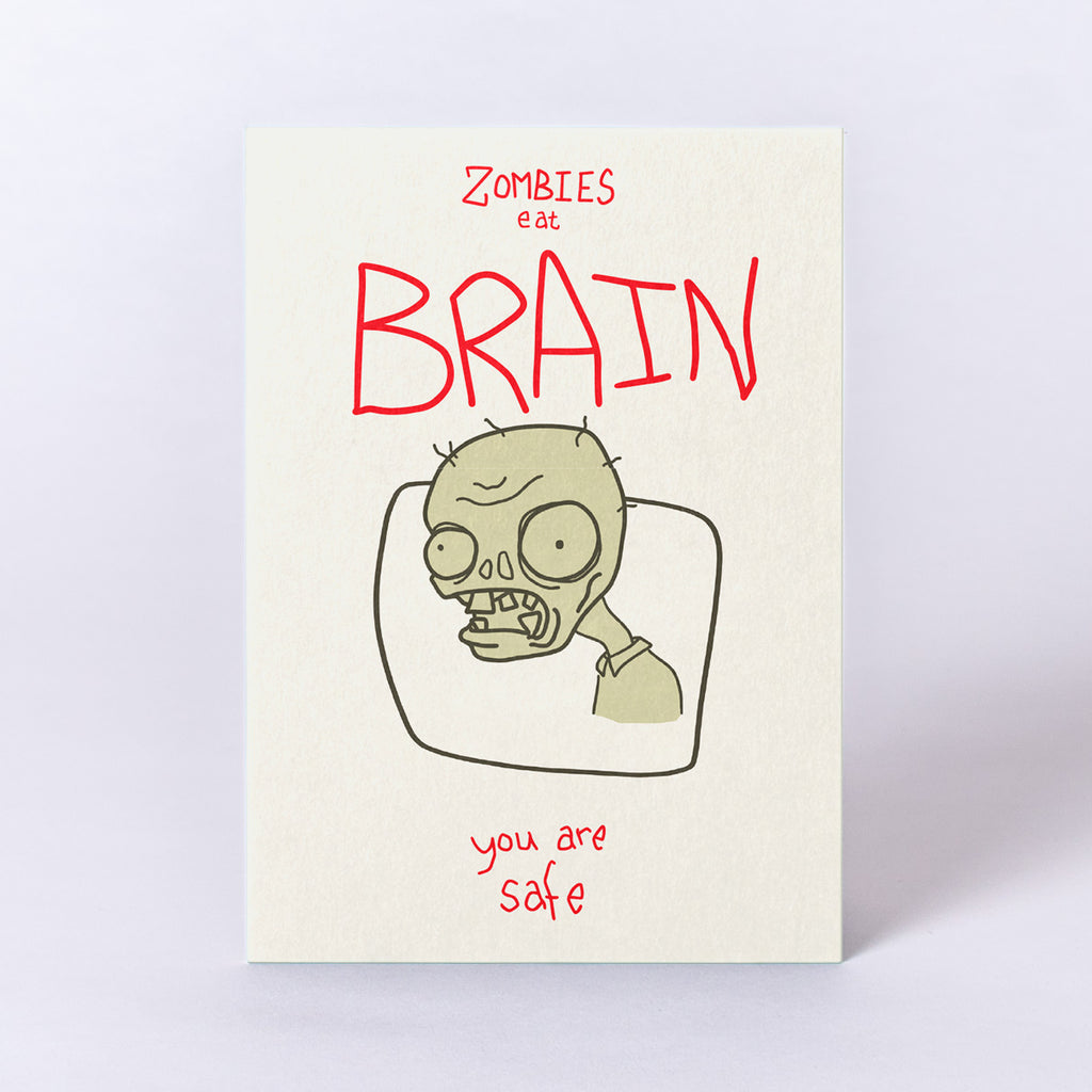 Edition SCHEE Postkarte "Zombies eat Brain"