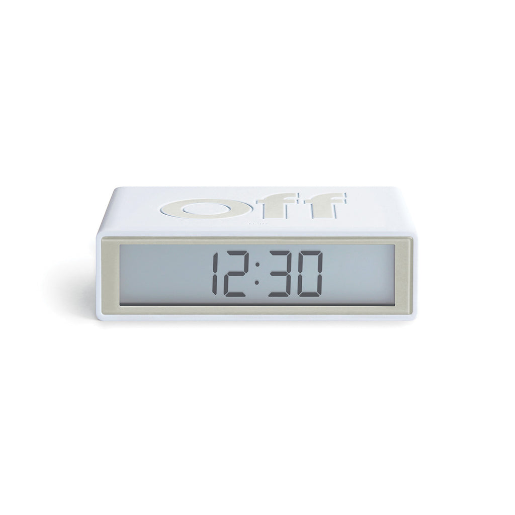 Lexon Lexon Flip + Travel Wecker White