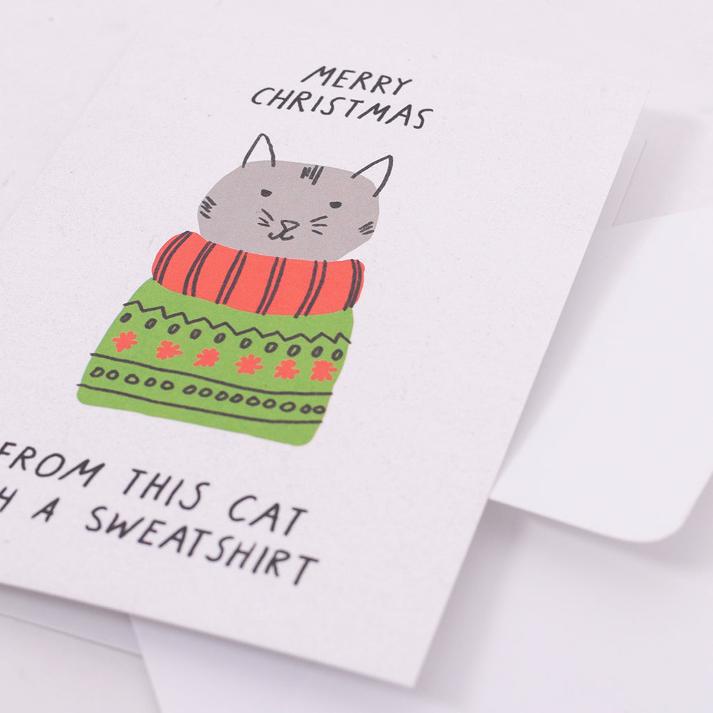 Edition SCHEE Grußkarte "Merry Christmas Cat"