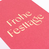 Edition SCHEE Postkarte "Frohe Festtage"
