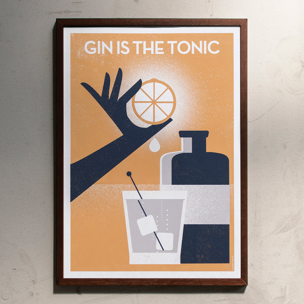 Telegramme Paper Co. Gin is the tonic (Din A2)