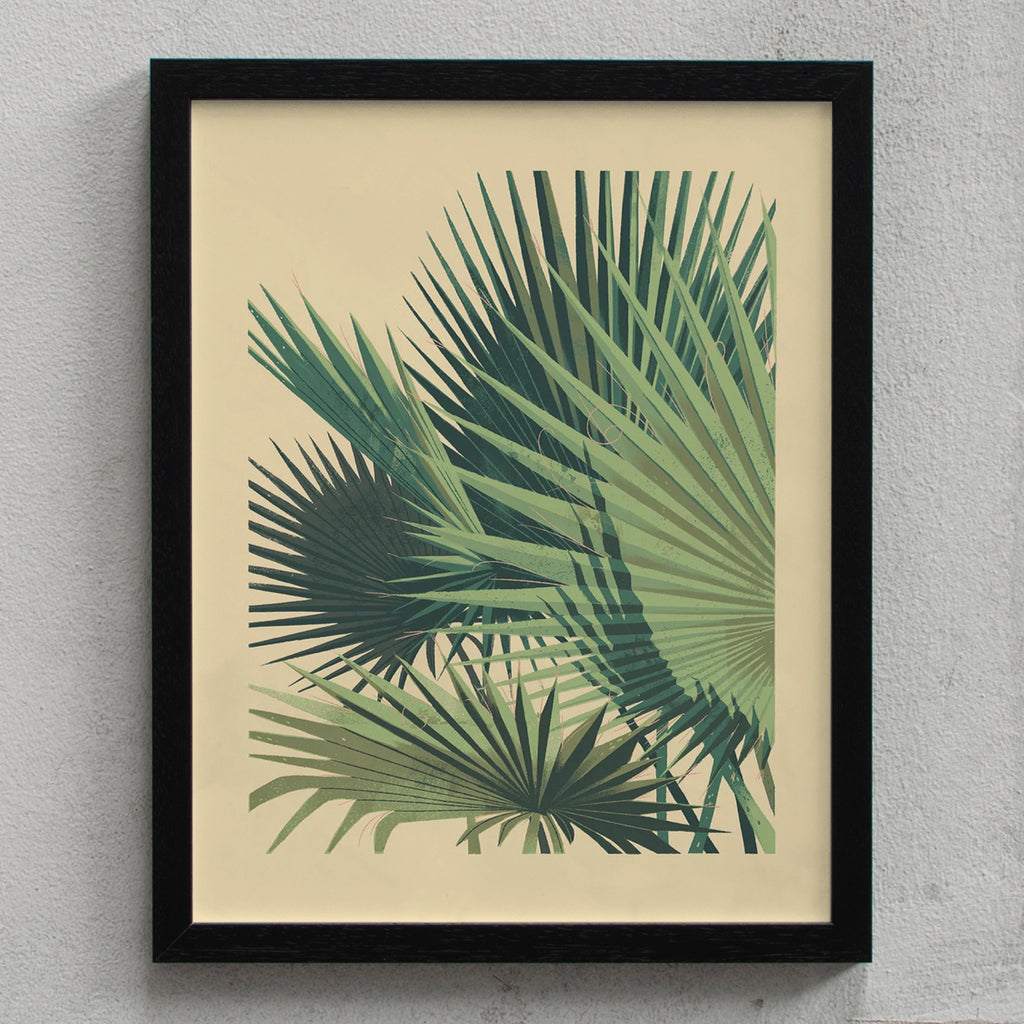 Chris Turnham Palm 2 (11 x 14 Inch) schwarz