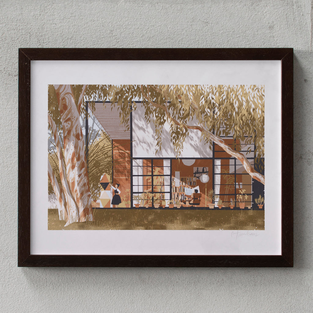 Chris Turnham Eames House (11 x 14 Inch) wenge