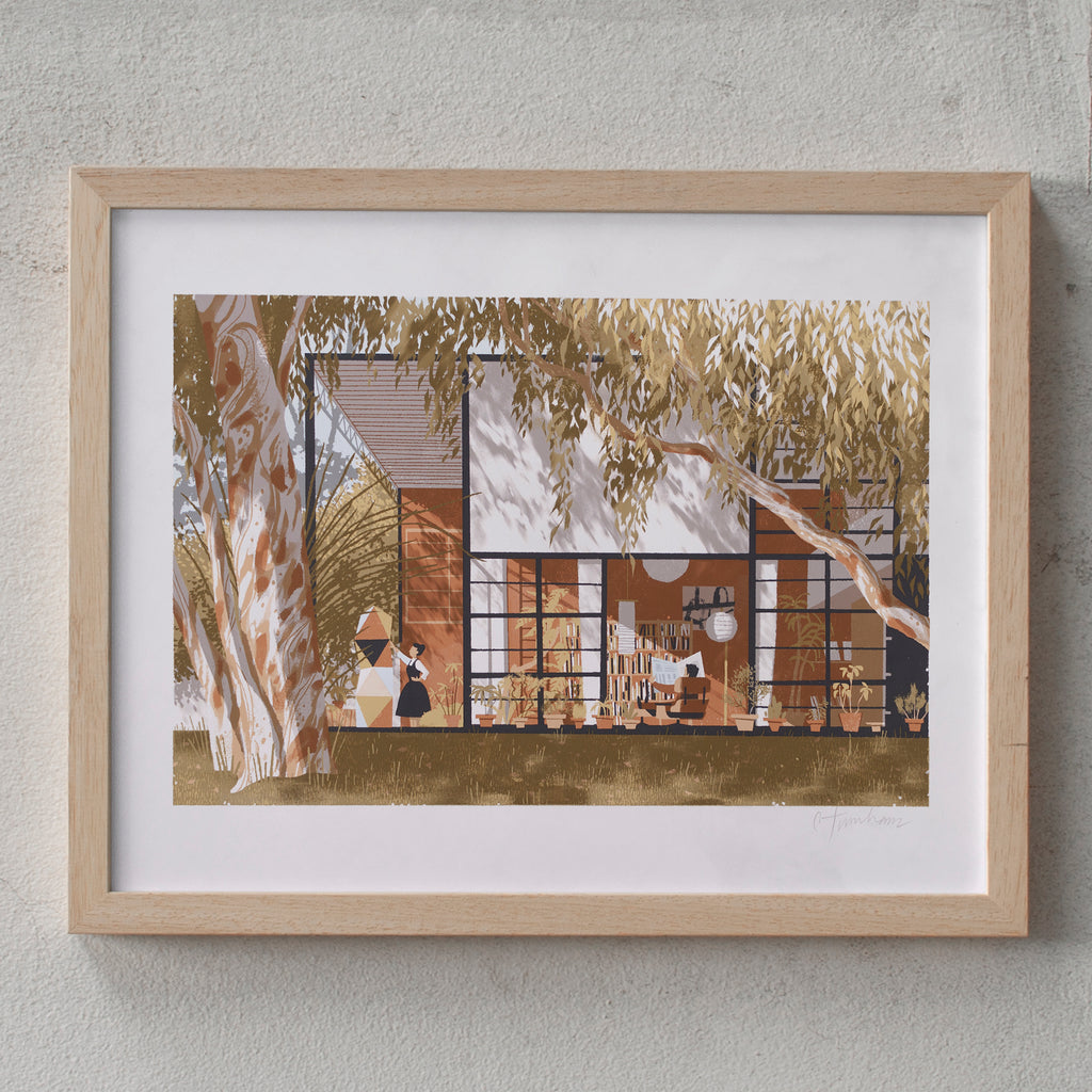 Chris Turnham Eames House (11 x 14 Inch)