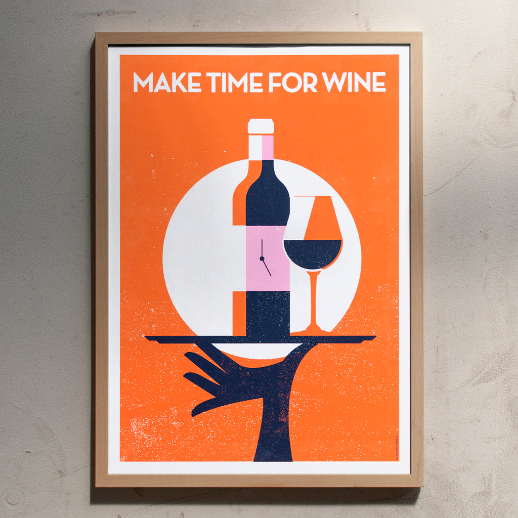 Telegramme Paper Co. Make Time for Wine (Din A2)