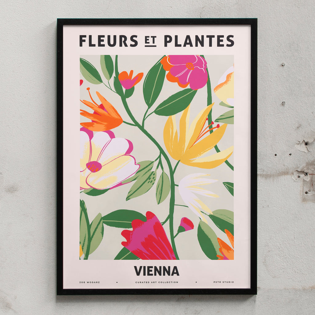 PSTR Studio Fleurs et Plantes - Vienna (50 x 70cm) schwarz