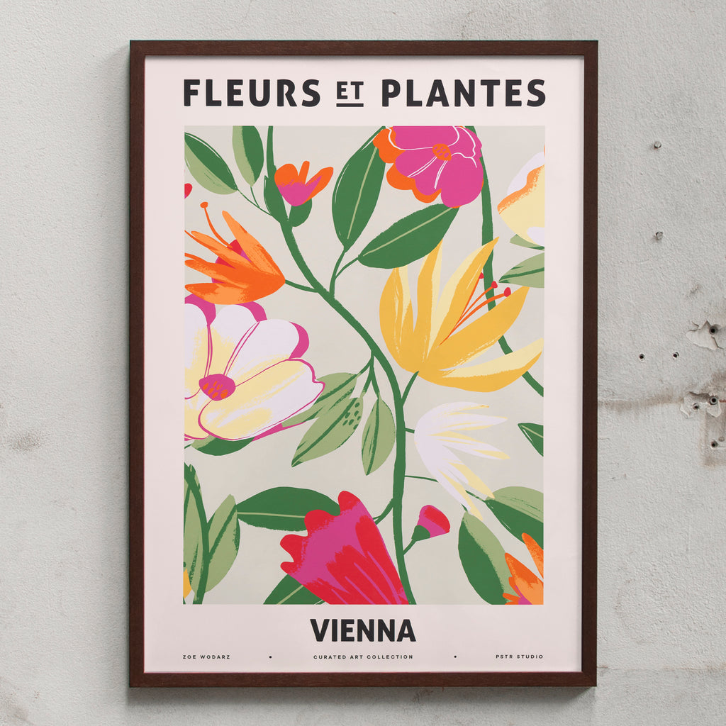 PSTR Studio Fleurs et Plantes - Vienna (50 x 70cm) wenge