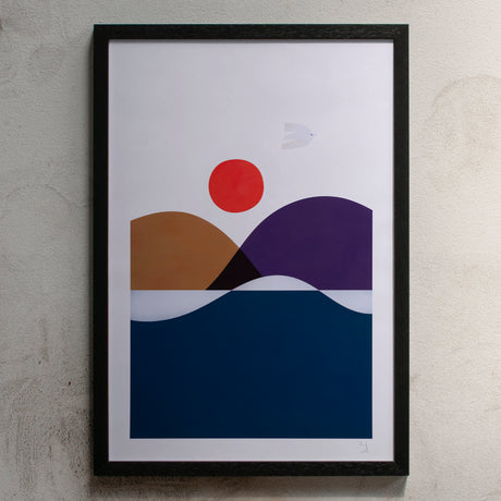 Blanca Gómez Summer Bird Print (13 x 19 Inch)