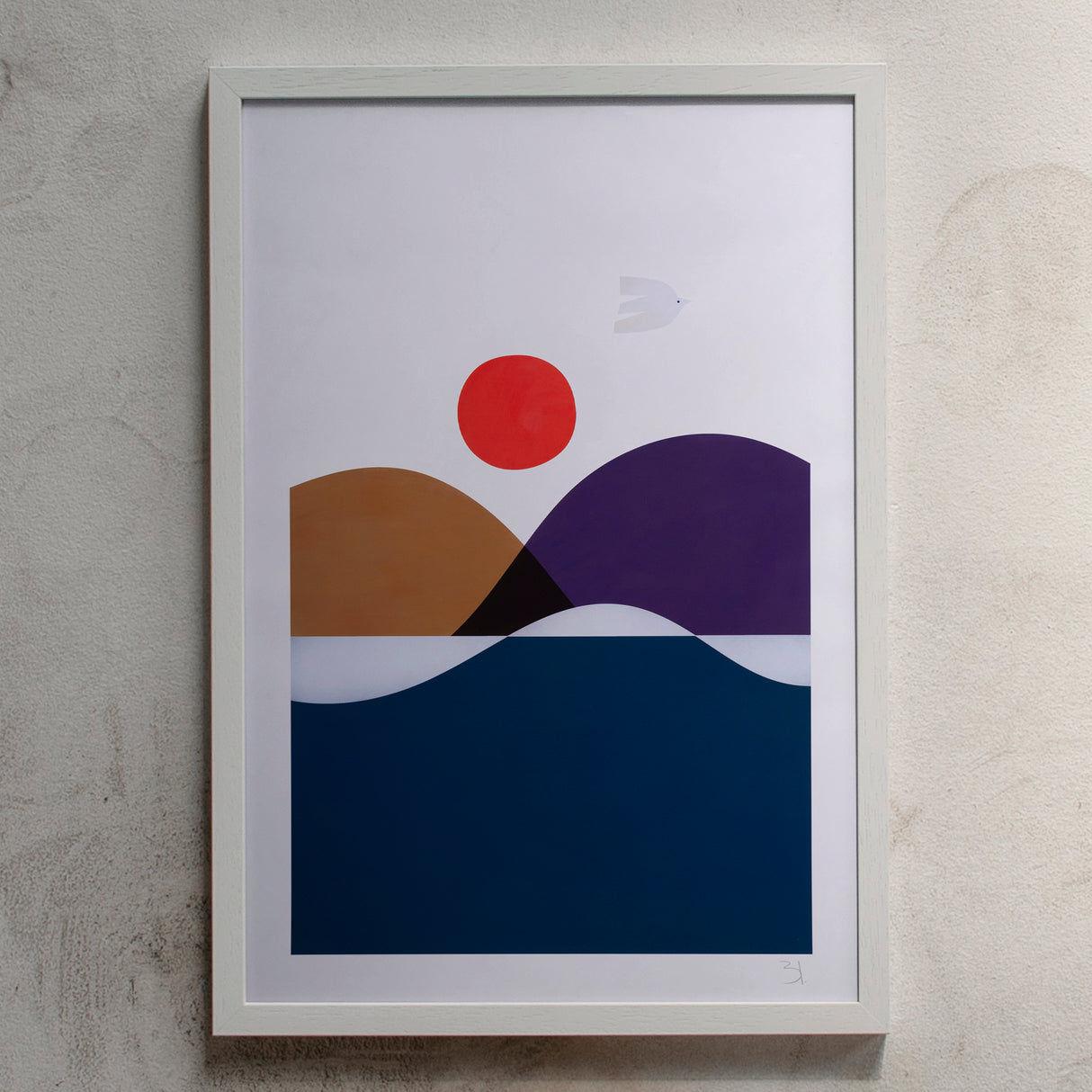 Blanca Gómez Summer Bird Print (13 x 19 Inch)