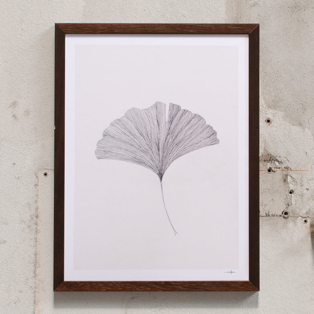 Ana Frois Gingko Leaf (30 x 40cm) wenge
