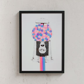lillillustration Riso Retro Rainbow Gum (Din A3)
