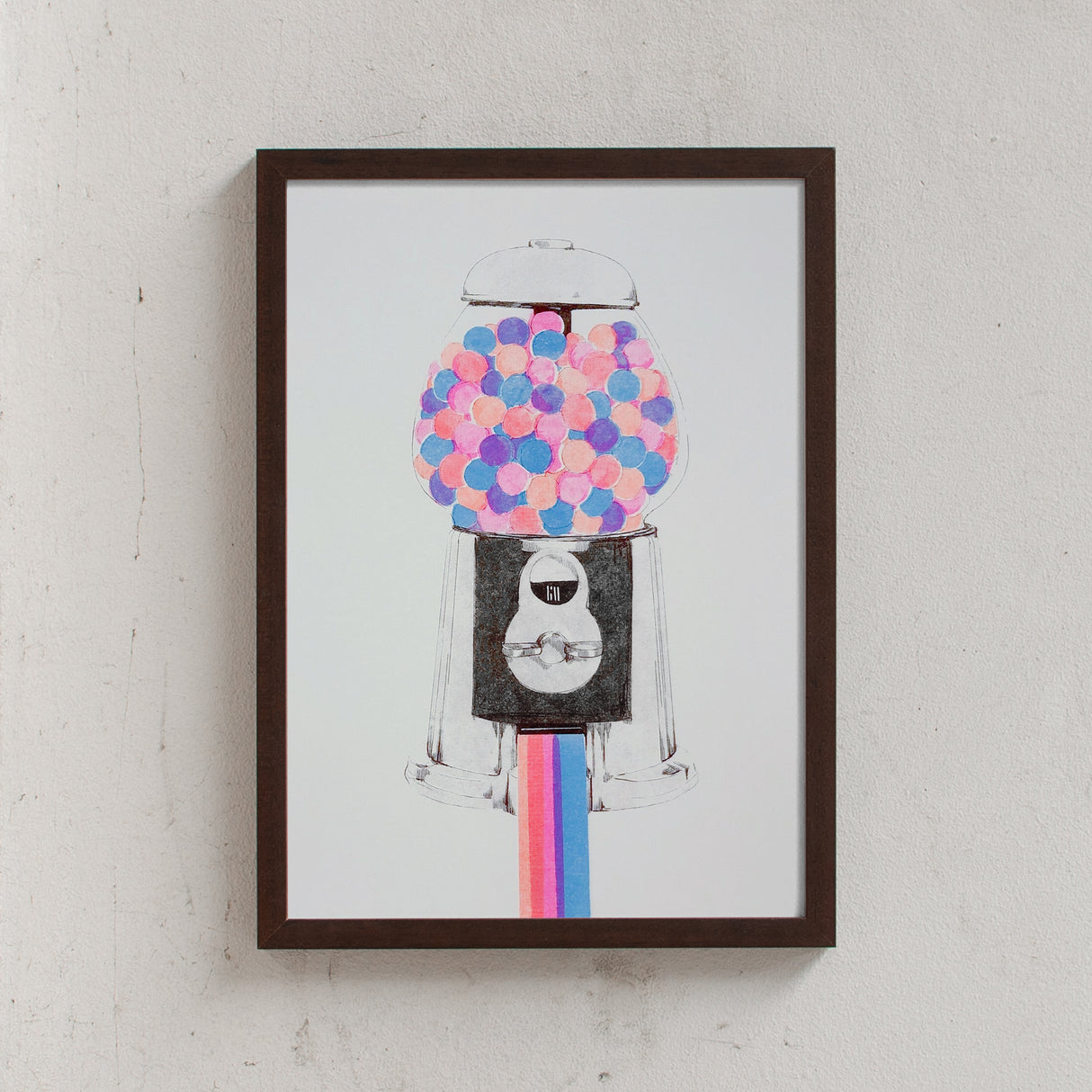lillillustration Riso Retro Rainbow Gum (Din A3)
