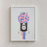 lillillustration Riso Retro Rainbow Gum (Din A3)