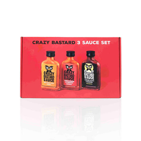 CBS Foods Chilisaucen 3er Set "Schärfste" / Crazy Bastard