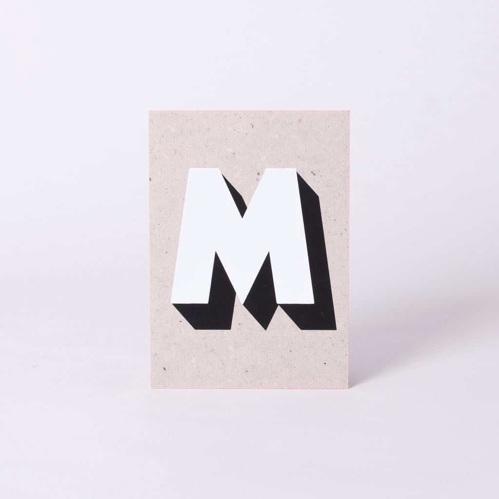 Edition SCHEE Monogramm-Karte M