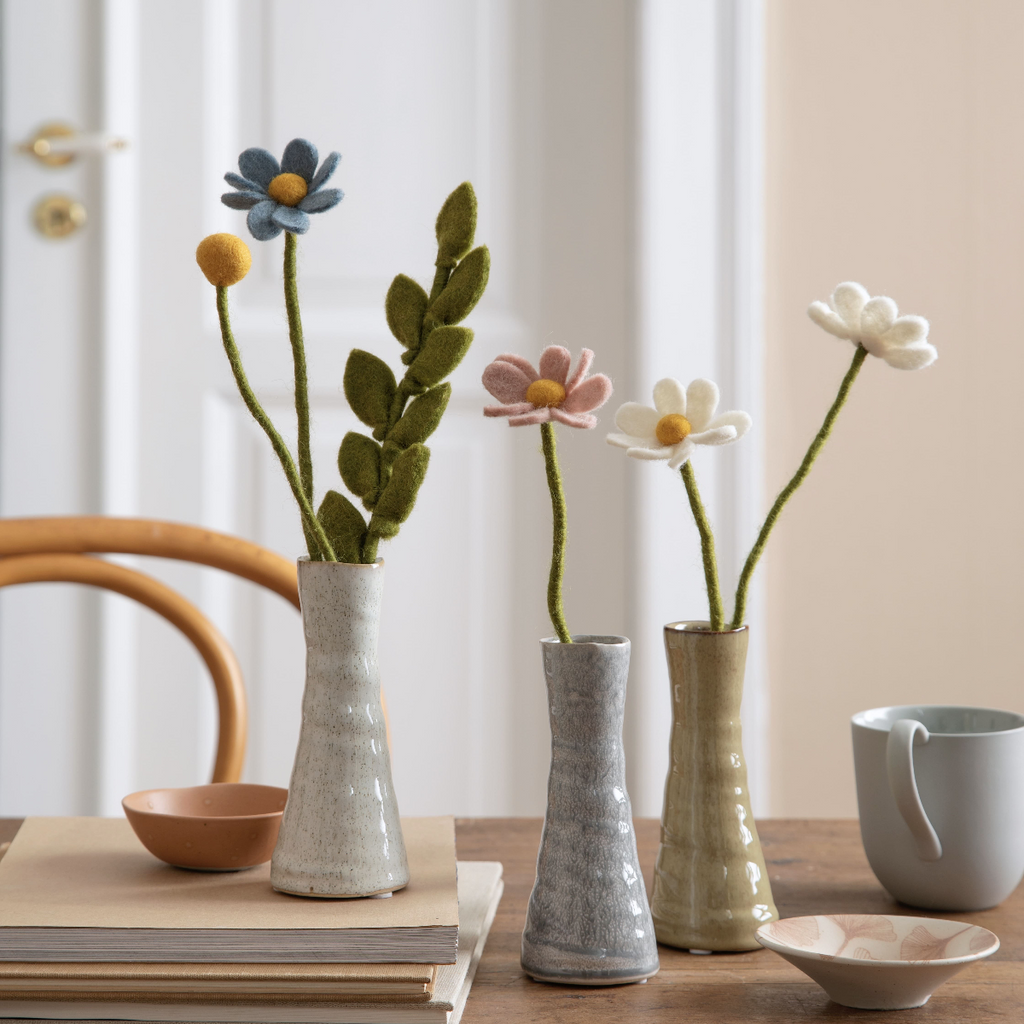 Gry & Sif Filzblume Margerite Dusty Rose