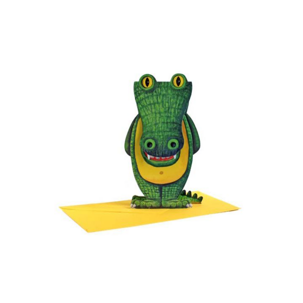 Gollnow Paper Creations 3D Karte Krokodil