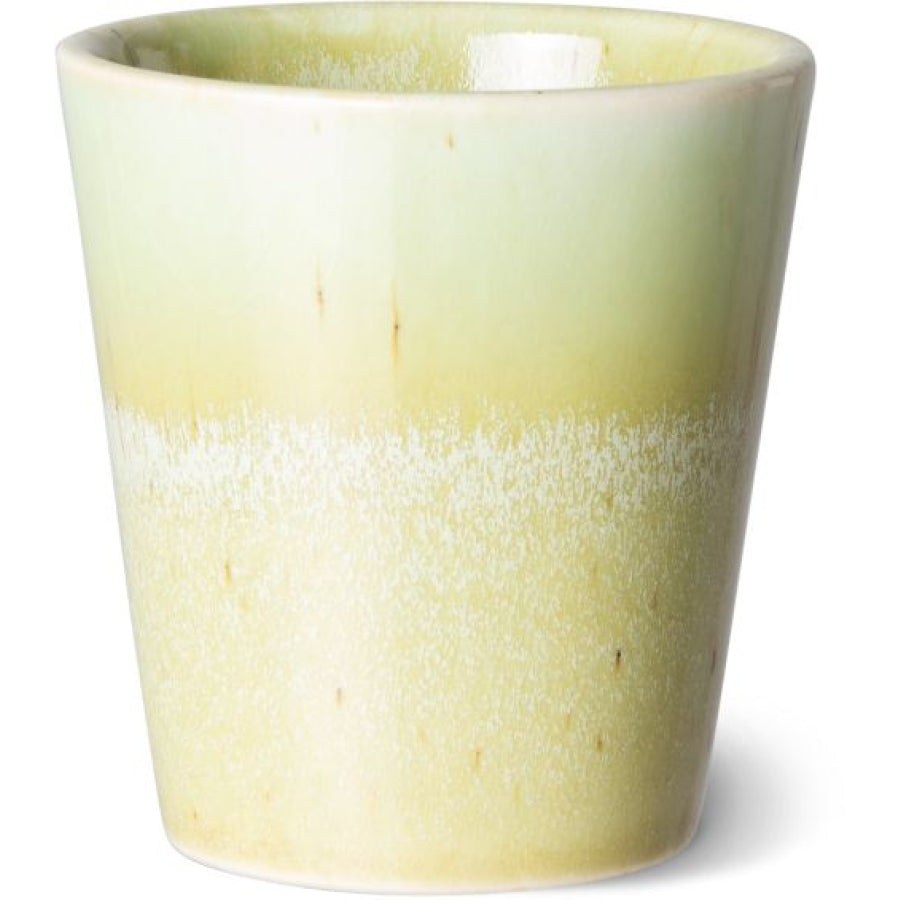 HKliving Ristretto Tasse HKliving "70s Ceramics Calypso" | 4 Stück | 80ml Steingut-Tasse im Retro-Design