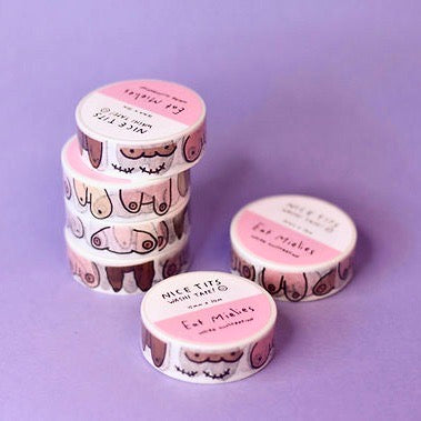 Eat Mielies Weird Illustration Washi-Tape "Titties"