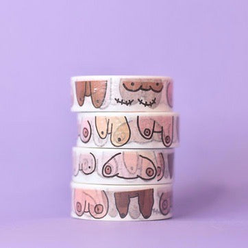 Eat Mielies Weird Illustration Washi-Tape "Titties"