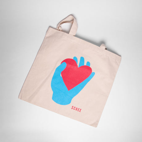 Edition SCHEE Totebag "Hand & Herz" | Baumwolltasche Made in Köln