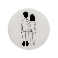 helen b Magnet helen b "Naked Couple Back" | Magnet mit Illustrationen von Helen Blanchaert