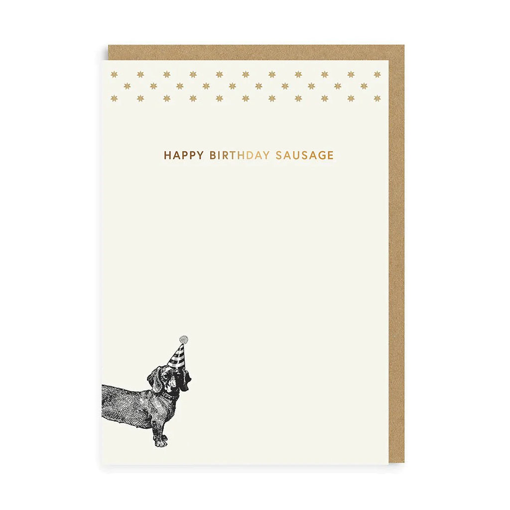 Ohh Deer Grußkarte "Happy Birthday Sausage"